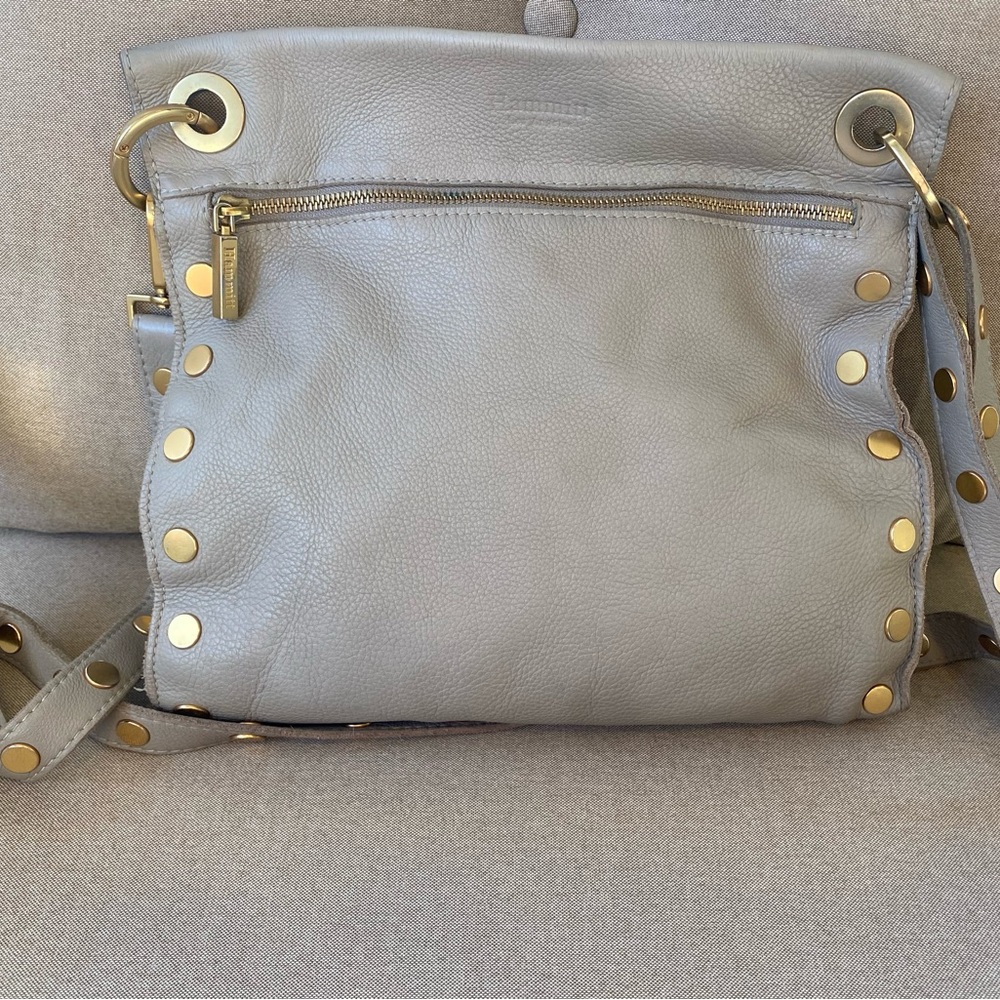 Hammitt large rare Tony gold rivets cross body shoulder bag